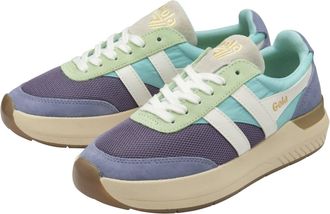 Gola Womens Raven Sneakers In Plum/sea Mist/lavender