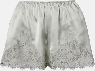 D&ocirc;en Iona lace-trimmed silk shorts