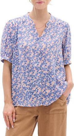 Hatley Ivy Mini Vines Button-Up Shirt in Blue at Nordstrom, Size X-Small