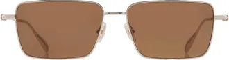 Ferragamo Salvatore Ferragamo Brown Rectangular Mens Sunglasses SF309S 745 57
