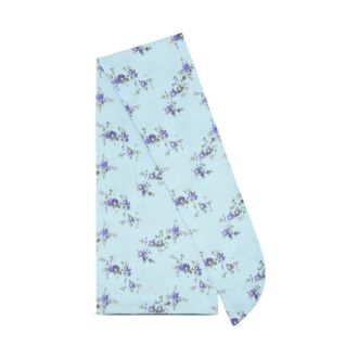 Ganni Wrap Scarf in Print - female - Ganni - Scarves - Blue - ONE SIZE - Accessories