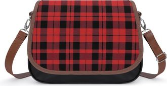 Generic Buffalo Scottish Tartan Plaid Checkered Fashion Womens Crossbody Bags Novelty Handbag Shoulder Bag Purse