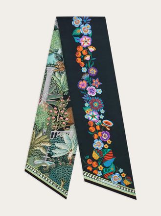 Ferragamo Donna Bandeaux stampa Giardino Verde