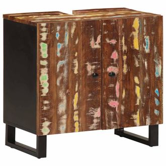 Berkfield Home Sink Cabinet 62x33x58 cm Solid Wood Reclaimed & Engineered Wood | Size: 62 x 33 x 58 cm