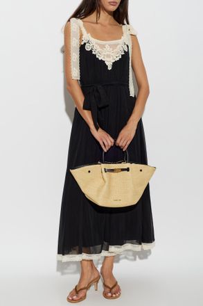 Zimmermann Dress With Lace Inserts, Womens, Black