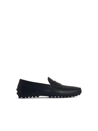 Tod's Black Leather Loafers