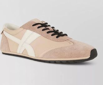 Tory Burch hank field sneaker hybrid leather suede