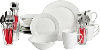Gibson Regal White II 32 Piece Fine Ceramic Dinnerware Combo Set at Nordstrom