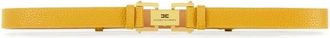 Elisabetta Franchi Accessoires, Dames, Geel, L, Riem met Logo Plaquette