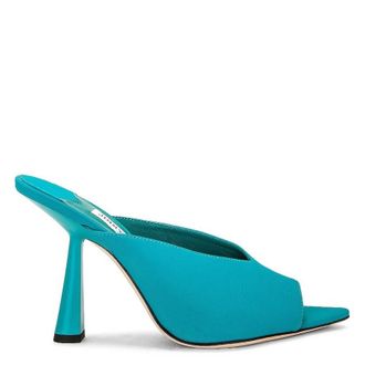 Jimmy Choo London Maryanne 100 Lycra Pointed-Toe Mules, Brand Size 35.5 ( US Size 5.5 )