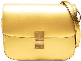 Celine Pre-owned Celine Medium Metallic Calfskin Classic Box Crossbody Ladies 7MOYQ5ATXFY1FB58