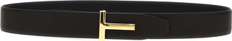 Tom Ford Buckle Logo Reversible Belt