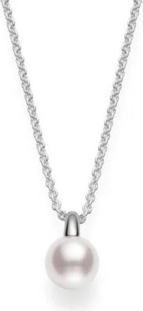 Mikimoto Classic Akoya Cultured Pearl Pendant in 18K White Gold - 8.5mm, A+