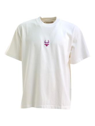 Alberto Bresci embroidered-swimsuit T-shirt - men - Cotton - M - White