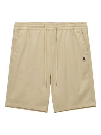 Fingercroxx Shorts met geborduurd logo - Beige