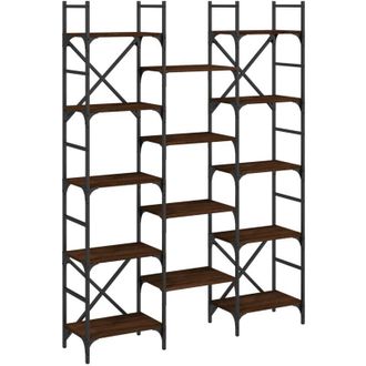 vidaXL Vidaxl - Estantería madera de ingeniería roble marrón 127,5x28,5x172,5cm