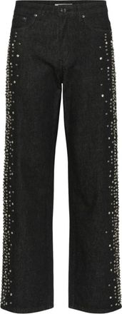 Gestuz Straight Jeans - Dames - Regular Fit Jeans - Zwart - W24 - Jeans
