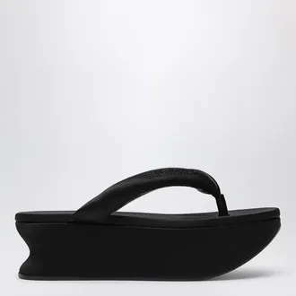 Balenciaga Infradito Gaeta in raso nere