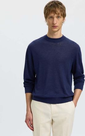 Selected Camicia a maniche lunghe color ocean cavern-Blu
