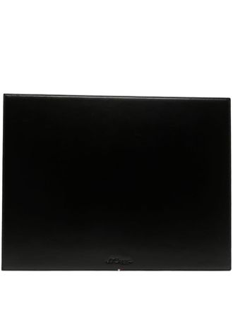 S.T. Dupont Tappetino da scrivania con logo goffrato - Nero