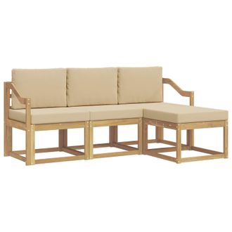 vidaXL Conjunto De Sof&aacute;s De Exterior 4 Pcs Vidaxl