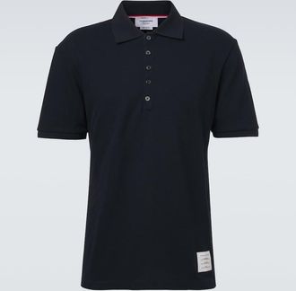 Thom Browne Polo 4-Bar in piqu&eacute; di cotone