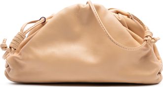 Bottega Veneta Pre-owned Womens Lambskin The Mini Pouch Crossbody - Peach Leather - One Size