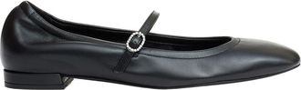 Stuart Weitzman Claris Ballet Flat - Dames - Ballerinas - Zwart - 37 EU - Leer - Schoenen