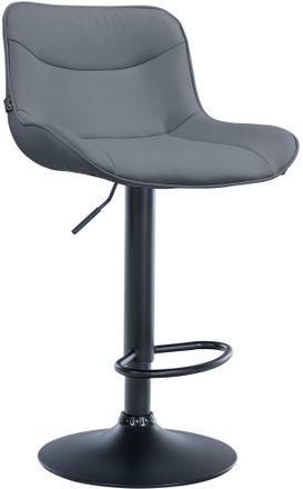 Clp Taburete De Bar Vonore En Polipiel Gris Negro