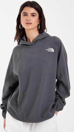 The North Face felpa in pile con cappuccio Oxara grigio antracite