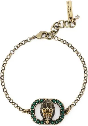 Kurt Geiger Chelsea Eagle Head Bracelet in Green at Nordstrom