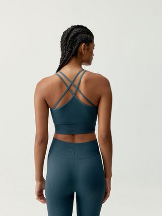 Born Living Yoga Top Keren Stormy Grey