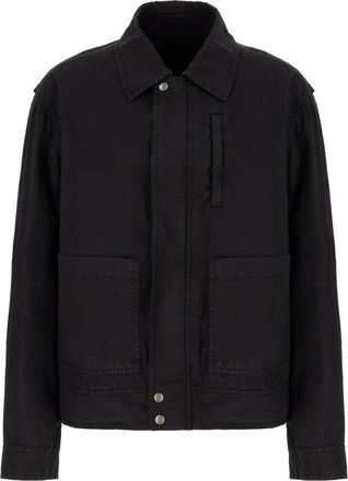 Dries Van Noten Veperny Jacket - Heren - Zomerjassen - Zwart - M - Katoen - Jassen