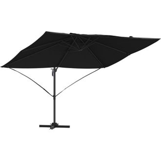 vidaXL Parasol Roma De Brazo Lateral Negro 352 X 251 X 260 Cm Vidaxl