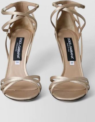Dolce & Gabbana satin ankle strap sandals
