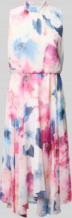 Vera Mont Cocktailkleid mit asymmetrischem Saum in Pink, Gr&ouml;&szlig;e 34