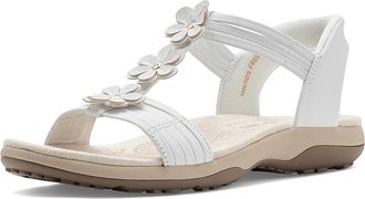 Skechers Reggae Slim - Blooming Romance Hands Free Slip-Ins Womens Sandals White : 7.5 B - Medium, Synthetic