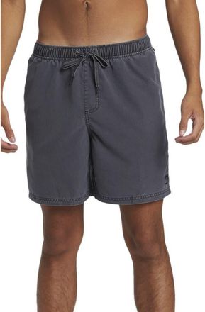 Quiksilver Everyday Surfwash Volley Swim Trunks in Black at Nordstrom Rack, Size Medium