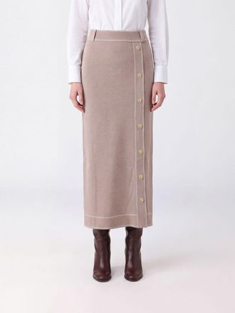 Liu Jo Gonna tubino midi slim fit in maglia di misto seta con vita alta