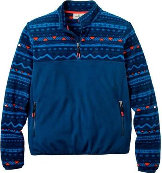 Passenger Set Off Recycled Polar 1/4 Zip Fleece 2.0 Fleecepullover f&uuml;r Herren | blau