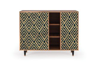 StoryZ Aparador azul 3 cajones y 1 puerta L 125 cm