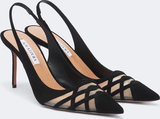 Aquazzura Salones destalonados Perfect Match de ante
