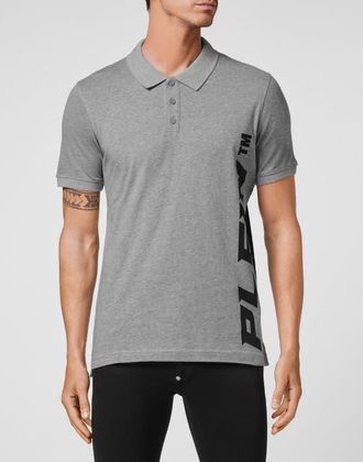 Philipp Plein Polo Shirt Men in Grey at Nordstrom, Size Xxx-Large