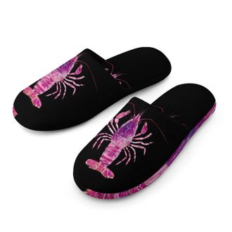 Generic Shrimp Lobster Crayfish Sea Creature Mens House Slippers Slip Indoor Slipper On Shoes Warm Outdoor