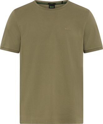 Boss Green by Hugo Boss T-Shirt BOSS GREEN Taul, Herren, Gr. 4XL, schwarz beige257, Single Jersey, Obermaterial: 92% Baumwolle, 8% Elasthan, regular fit normal, Rundhals, Rip