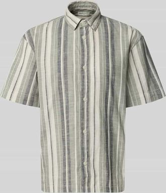 Tom Tailor Denim Loose Fit Freizeithemd aus reiner Baumwolle in Gruen, Gr&ouml;&szlig;e XXL