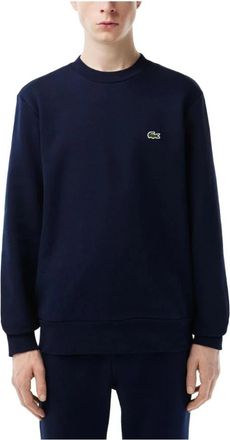 Lacoste Klassieke Fit Ronde Hals Sweater - Heren - Sweatshirts - Blauw - L - Hoodies & sweatvesten