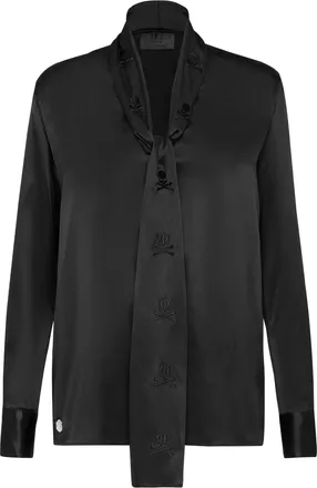 Philipp Plein Blusa Skull and studs