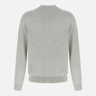 Maison Kitsun&eacute; Mens Sweaters Light Grey Melange _wo