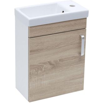 Puma Vario Dekor Set Pensile 40x50cm, Rovere + Lavabo in ceramica (VARIO240BIDB) - Naturel